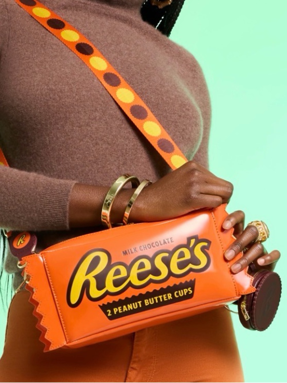 Hershey's Reese's Peanut Butter Cups Crossbody Bag with Coin Bag